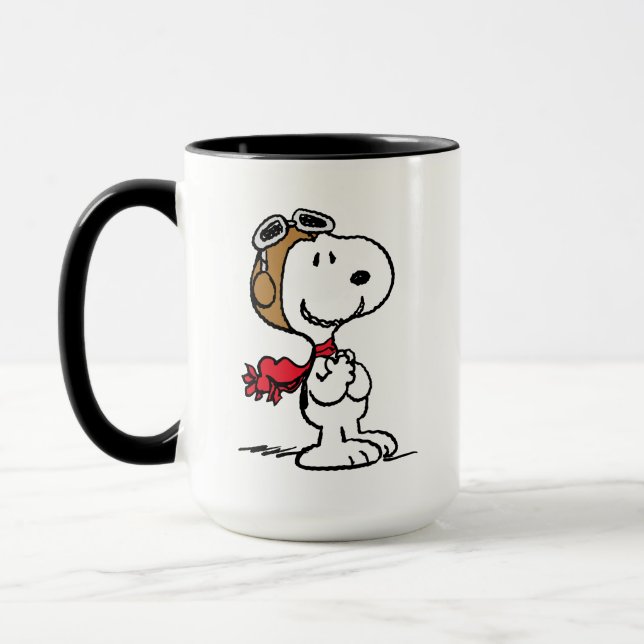 Caneca Amendoins | Snoopy O Áce Voador (Esquerda)