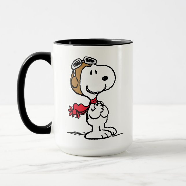 Caneca Amendoins | Snoopy O Áce Voador (Esquerda)