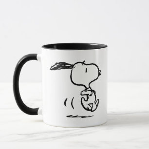 Caneca Amendoins   Snoopy Running