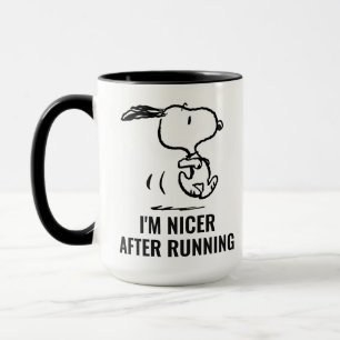 Caneca Amendoins   Snoopy Running