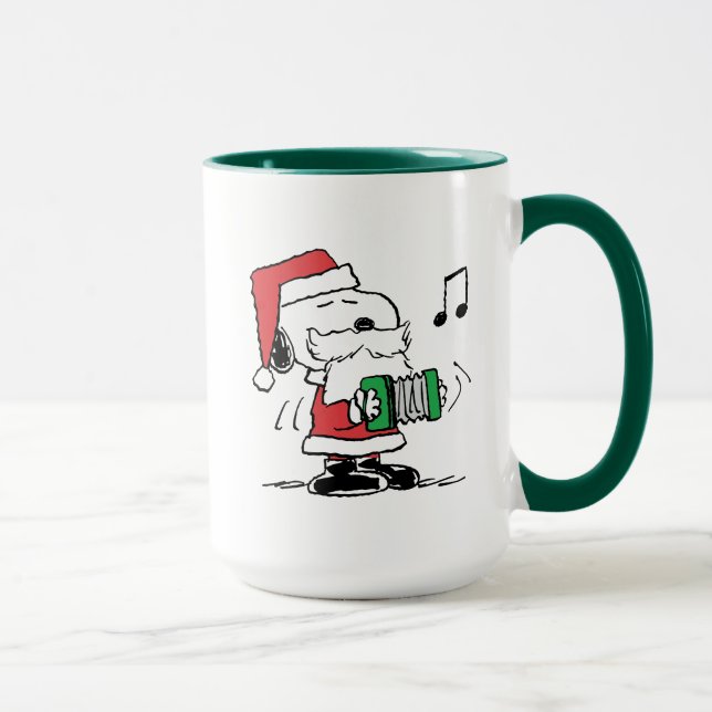 Caneca Amendoins | Snoopy Santa Claus Accordian (Direita)