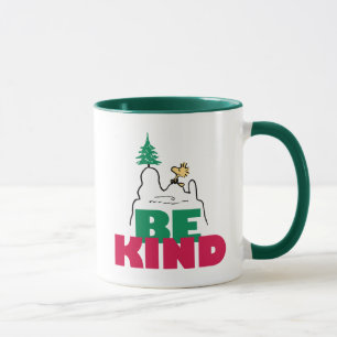 Caneca Amendoins Snoopy & Woodstock Be Kind