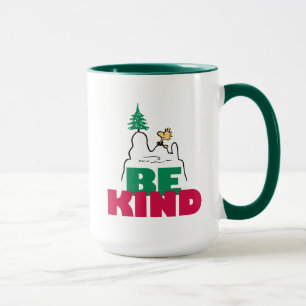 Caneca Amendoins   Snoopy & Woodstock Be Kind