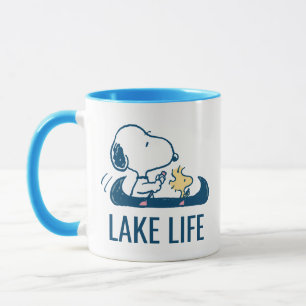 Caneca Amendoins   Snoopy & Woodstock canoé