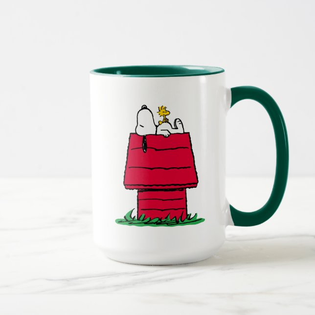 Caneca Amendoins | Snoopy & Woodstock Doghouse (Direita)