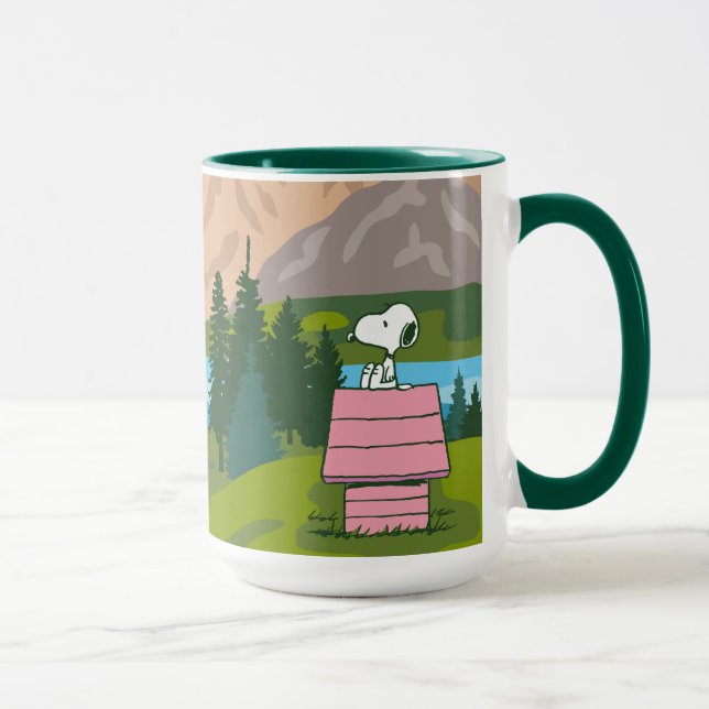 Caneca Amendoins | Snoopy & Woodstock O Excelente No Exte (Direita)