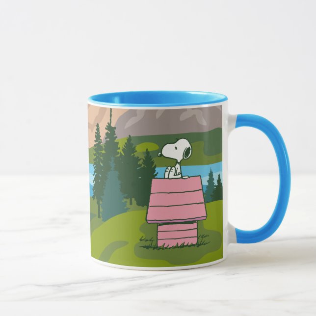 Caneca Amendoins | Snoopy & Woodstock O Excelente No Exte (Direita)