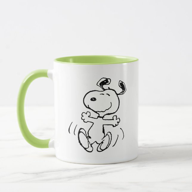 Caneca Amendoins | Uma dança feliz snoopy (Esquerda)