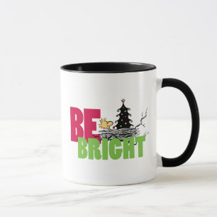 Caneca Amendoins   Woodstock Christmas Be Bright