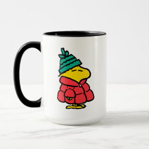 Caneca Amendoins   Woodstock Puffy Jaqueta de inverno
