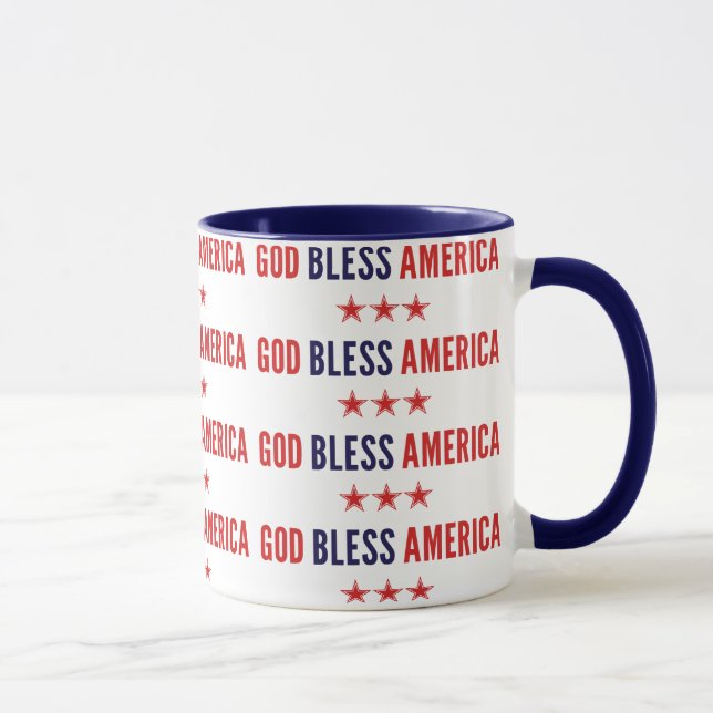Caneca América deus abençoe (Direita)