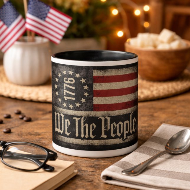 Caneca América Nós, o Povo 1776 (Criador carregado)