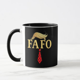 Caneca American Donald Trump FAFO EUA Flag Patriotic