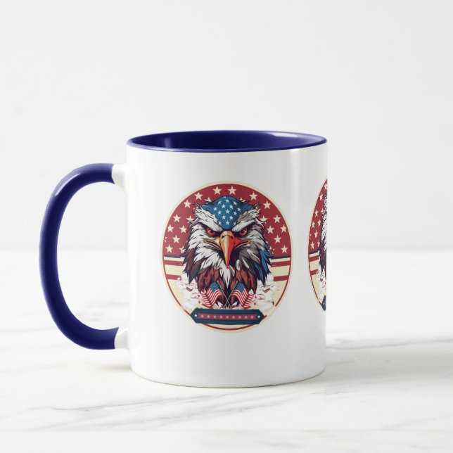 Caneca American Eagle Flag Cerâmica Mug (Esquerda)