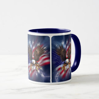 Caneca American Flag Bald Eagle