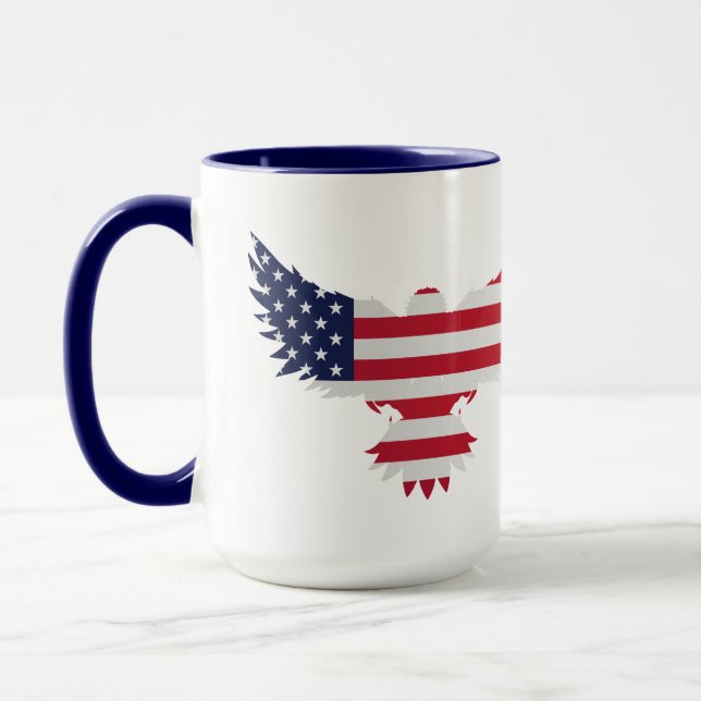 Caneca American Flag Eagle Mug (Esquerda)