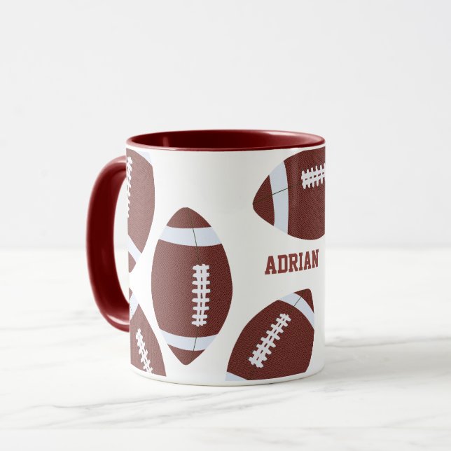 Caneca American Football Gridiron Ball Personalizado (Frente Esquerda)