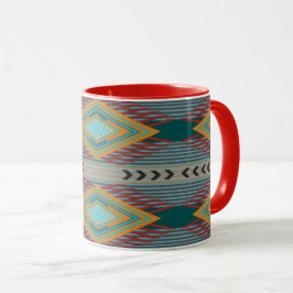 Caneca American Southwest Patterned Art And Earthy Colors