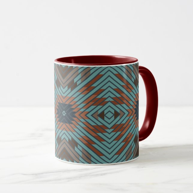 Caneca American Southwest Tribal Patterned Art And Colors (Frente Esquerda)