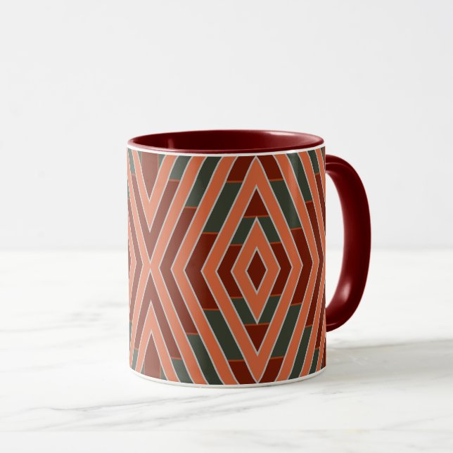 Caneca American Southwestern Tribal Pattern Art And Color (Frente Esquerda)