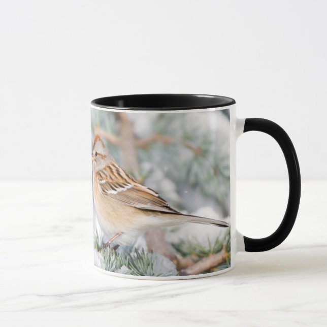 Caneca American Tree Sparrow no inverno (Direita)