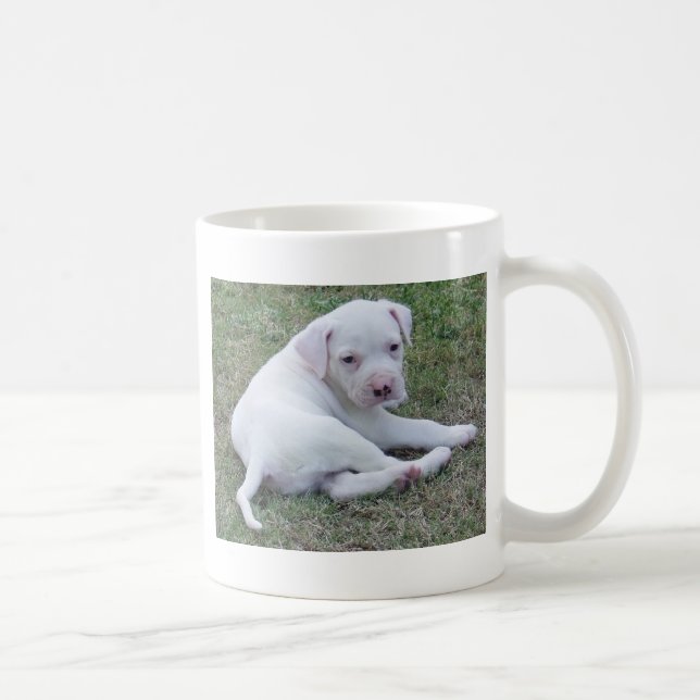 Caneca americana do filhote de cachorro do (Direita)