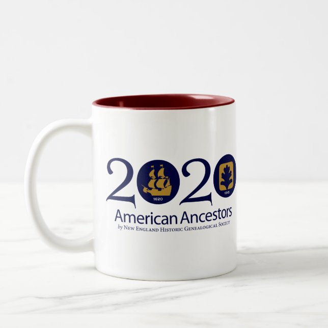 Caneca americana dos antepassados de Mayflower (Esquerda)