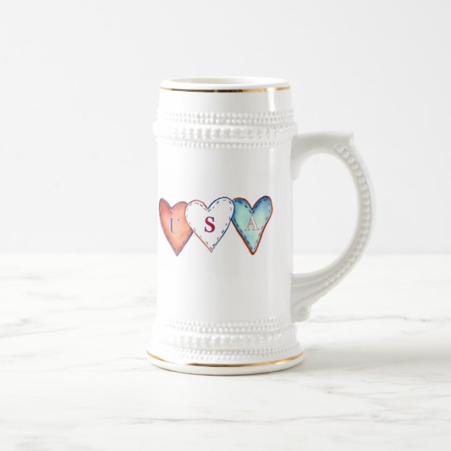 caneca americana Hearts (Direita)
