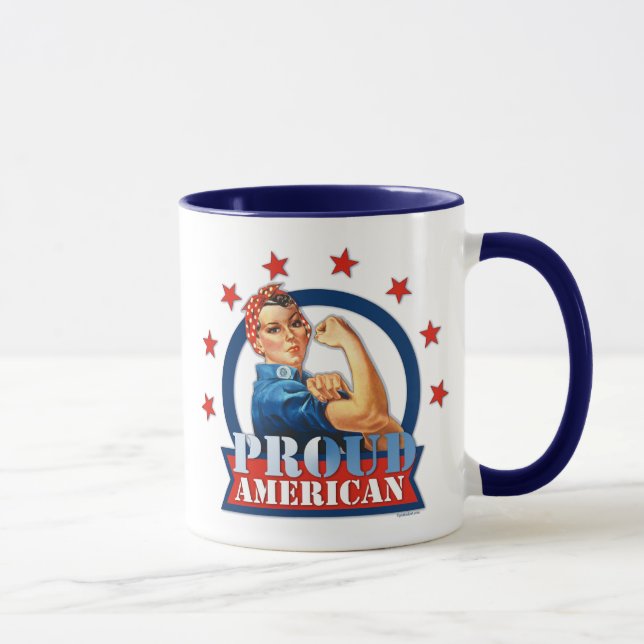 Caneca americana orgulhosa da campainha do (Direita)