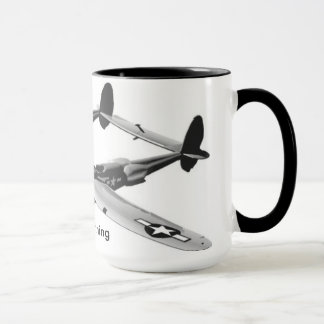 Caneca Americana: Relâmpago P-38