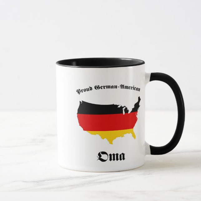Caneca Americano alemão Oma - avó - avó (Direita)