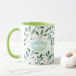 Caneca Americano Pageant Crown Leaf Impressão Dois Tons M