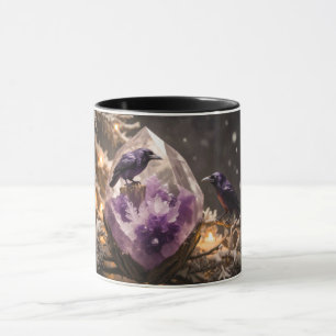 Caneca Ametyst Crystal - Crows Blackbird Ravens