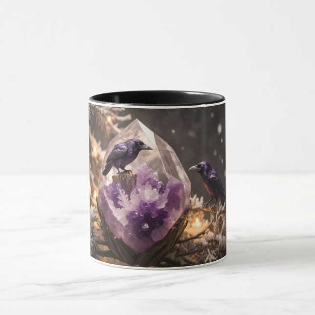 Caneca Ametyst Crystal - Crows Blackbird Ravens (Centro)