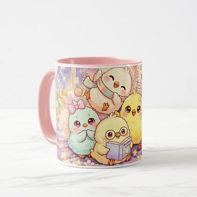 Caneca Amigas Frangas Fofas (Frente Esquerda)