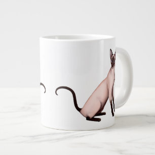 Caneca amigável do jumbo do gato Siamese