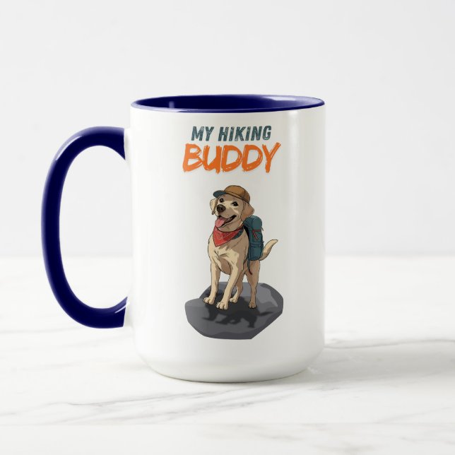 Caneca Amigo de Trilha – Aventura do Labrador de Caça (Esquerda)