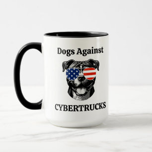 Caneca Amigo engraçado amante de cães feminista mãe pai c