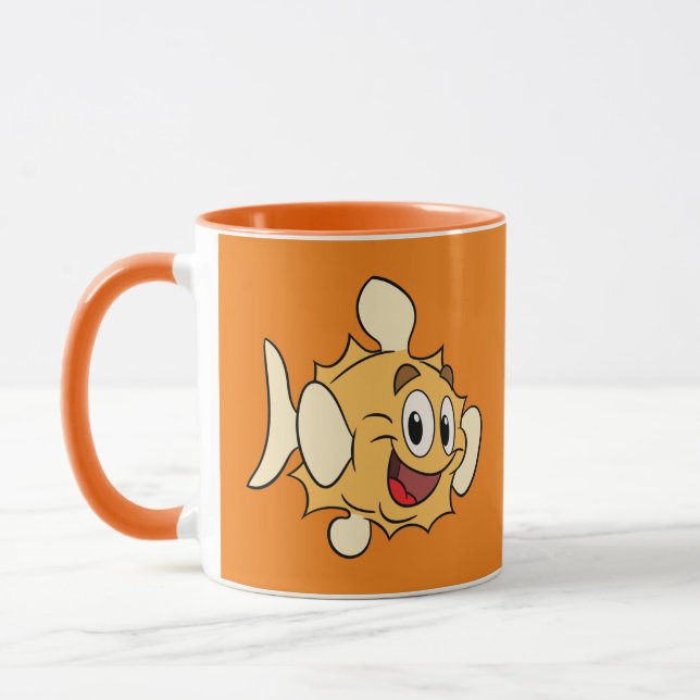 Caneca AmigoPeixe cartoon Puff (Esquerda)