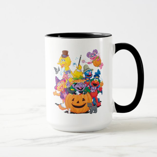 Caneca Amigos da Rua Sésamo | Feliz Halloween (Direita)