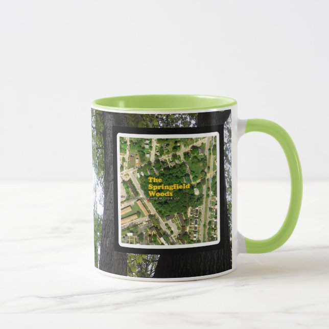 Caneca Amigos das árvores 001 das madeiras de Springfield (Direita)