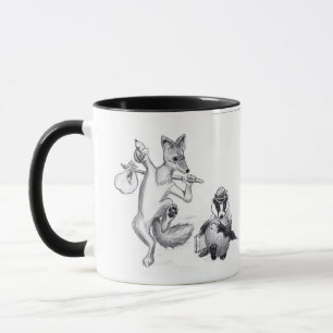 Caneca Amigos do Coyote e do Badger