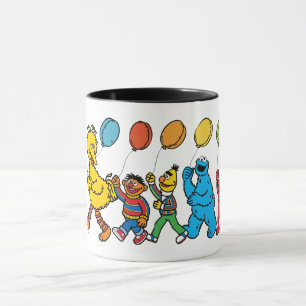 Caneca Amigos do Vila Sésamo Balões de Festa