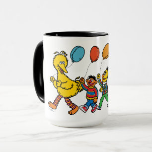 Caneca Amigos do Vila Sésamo Balões de Festa