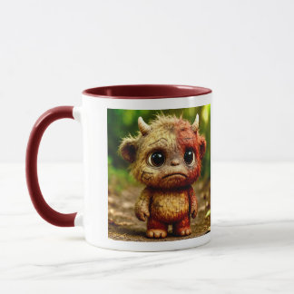 Caneca Amigos Estranhos - Poster de demônio para bebês tr