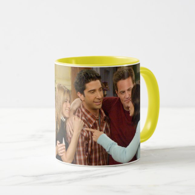 Caneca AMIGOS™ | Grupo de Ação de Graças do Cast Hug (Frente Esquerda)