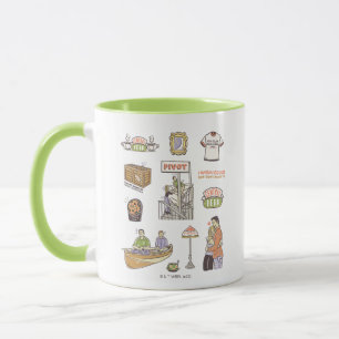 Caneca AMIGOS™   Ícones de desenho animado