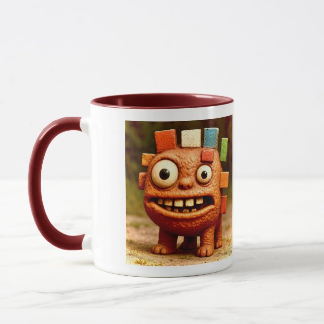 Caneca Amigos Ímpar - Cartaz do Monstro do Bloco Arco-Íri (Esquerda)