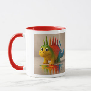 Caneca Amigos ímpares - Poster do Rainbow Dino