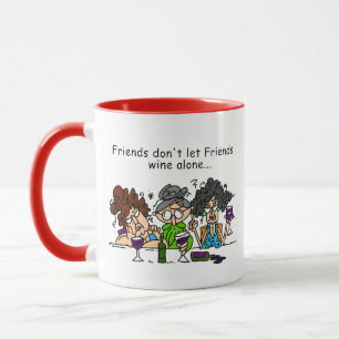 Caneca Amigos não deixam amigos virem sozinhos